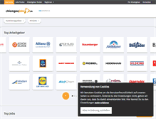 Tablet Screenshot of chiemgaujobs.de